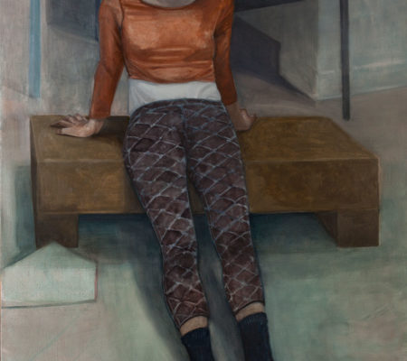 Nathanaëlle Herbelin, "Éléné", 2017, huile sur toile, 162 x 114 cm