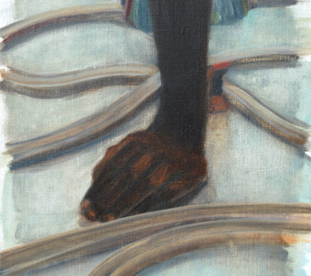 Nathanaëlle Herbelin, "Parcours", 2015, huile sur toile, 38 x 32 cm