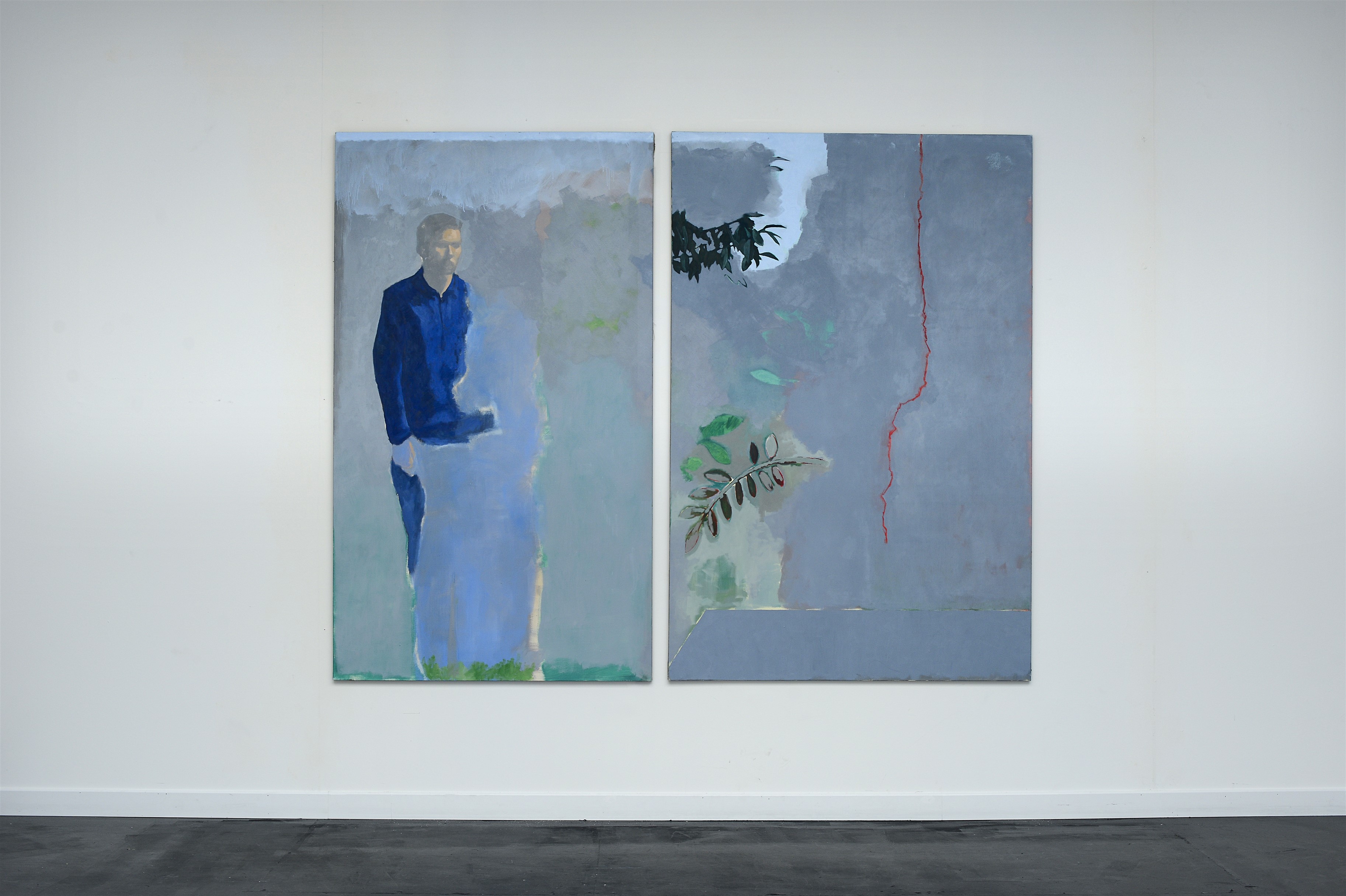 Simon Martin, Le rendez-vous manqué, 2018, huile sur toile, 195 x 240 cm_web