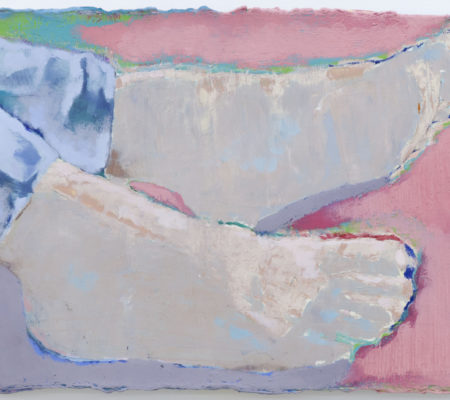 Les pieds nus le toit, 2020, huile sur toile, 25 x 33 cm_photo Julie Coulon_web_1