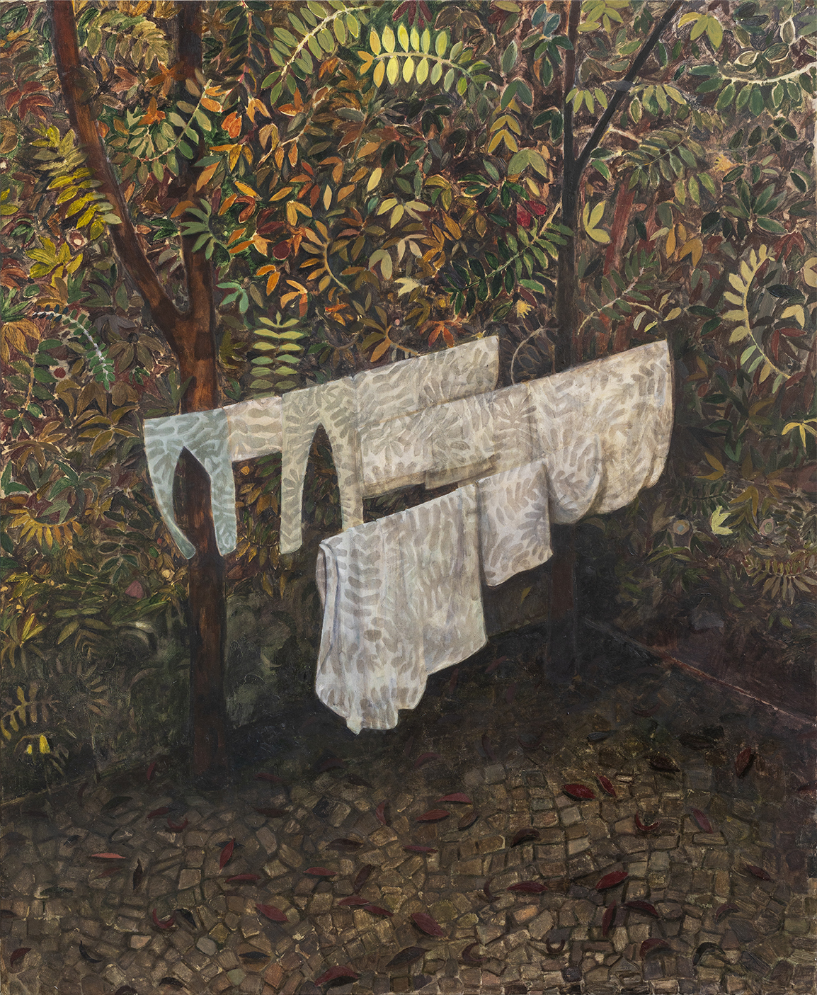 Cour intérieure, 2020, huile sur toile, 195 x 160 cm_web