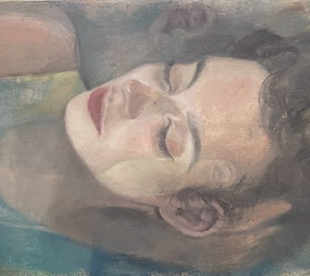 Madeleine et Clément, 2020, huile sur toile, 22 x 27 cm