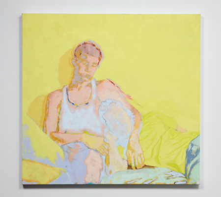 Simon Martin, Couple, 2021, huile et acrylique sur toile, 105x110cm. Photo Studio Shapiro