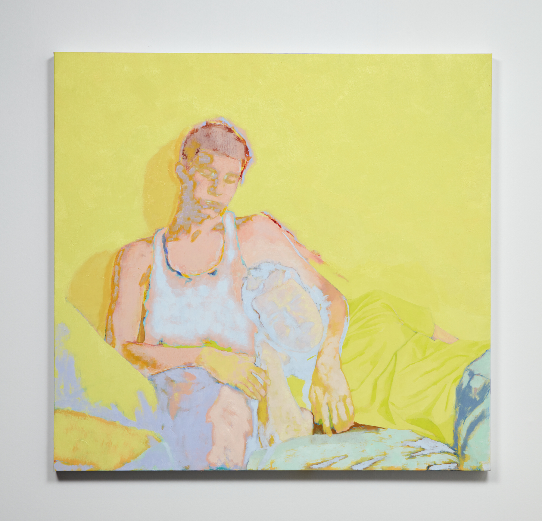 Simon Martin, Couple, 2021, huile et acrylique sur toile, 105x110cm. Photo Studio Shapiro