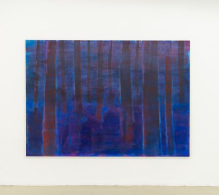 Simon Martin, "La forêt", 2024, huile et acrylique sur toile, 170 x 240 cm - galerie Jousse Entreprise, Paris